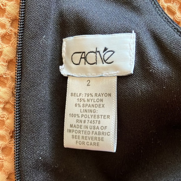 Cache cut out sleeveless LBD little black dress with great lines. - Picture 8 of 13